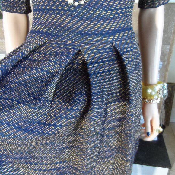 M Missoni Black & Copper Metallic Knit Pleated Dress – IT 42 / US 6 - Picture 12 of 16